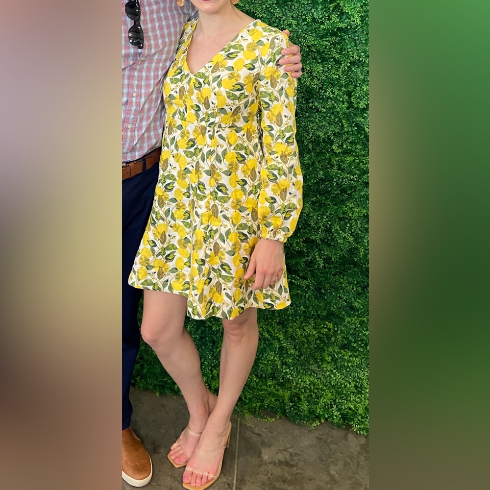 Boden Lemon Print Dress